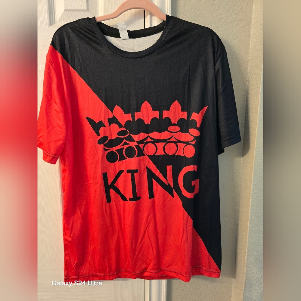 Red and Black Graphic T-Shirt
